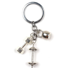 Load image into Gallery viewer, 2020 Hot Fashion Accessorie Keychain Mini Dumbbell Discus Barbell Key Ring Fitness Charm Key Chain Designer Gift Coach Souvenir