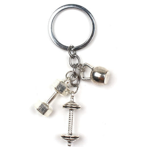 2020 Hot Fashion Accessorie Keychain Mini Dumbbell Discus Barbell Key Ring Fitness Charm Key Chain Designer Gift Coach Souvenir