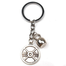 Load image into Gallery viewer, 2020 Hot Fashion Accessorie Keychain Mini Dumbbell Discus Barbell Key Ring Fitness Charm Key Chain Designer Gift Coach Souvenir